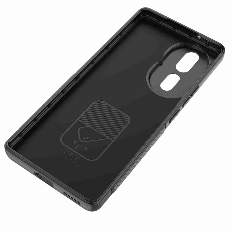 For Honor 80 5G Wavy Texture TPU Phone Case with Lens Film