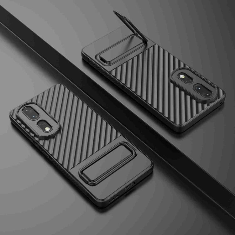 For Honor 80 Pro 5G Wavy Texture TPU Phone Case with Lens Film