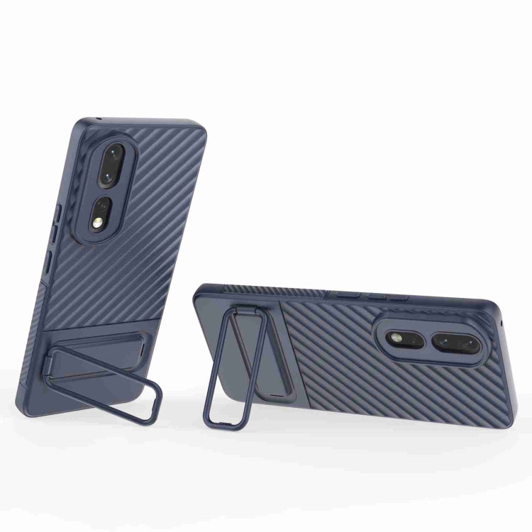 For Honor 80 Pro 5G Wavy Texture TPU Phone Case with Lens Film