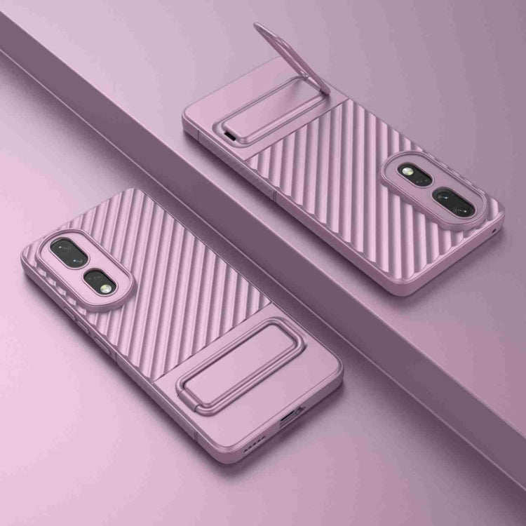 For Honor 80 Pro 5G Wavy Texture TPU Phone Case with Lens Film