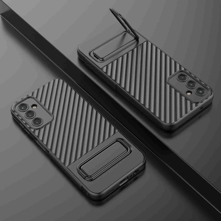 For Samsung Galaxy A14 5G Wavy Texture TPU Phone Case with Lens Film