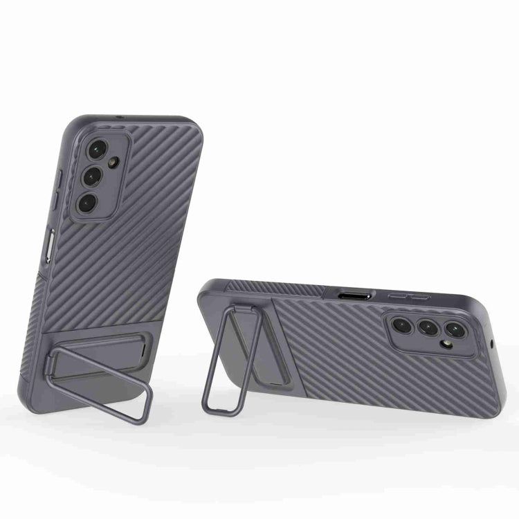 For Samsung Galaxy A14 5G Wavy Texture TPU Phone Case with Lens Film