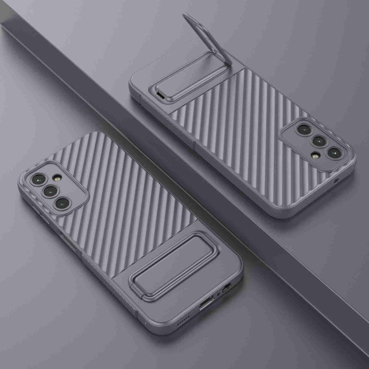 For Samsung Galaxy A14 5G Wavy Texture TPU Phone Case with Lens Film