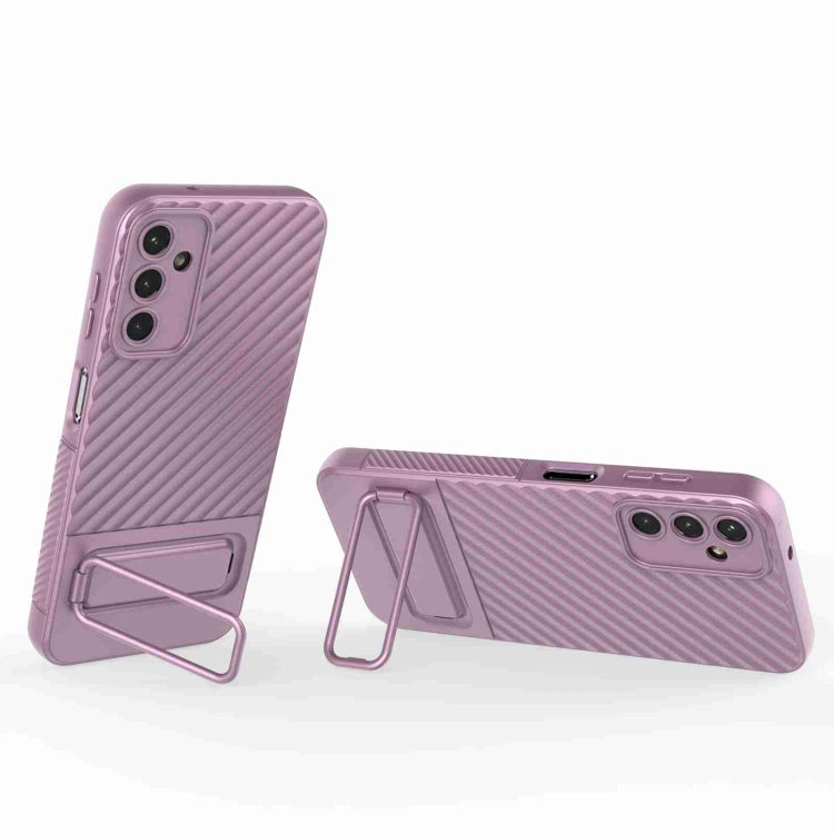 For Samsung Galaxy A14 5G Wavy Texture TPU Phone Case with Lens Film
