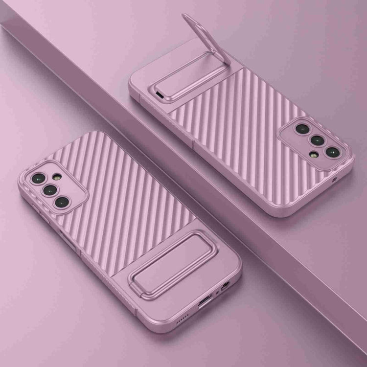 For Samsung Galaxy A14 5G Wavy Texture TPU Phone Case with Lens Film