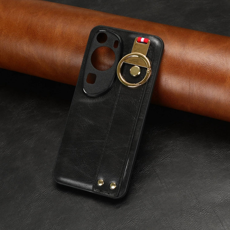 For Huawei P60 Art Wristband Leather Back Phone Case