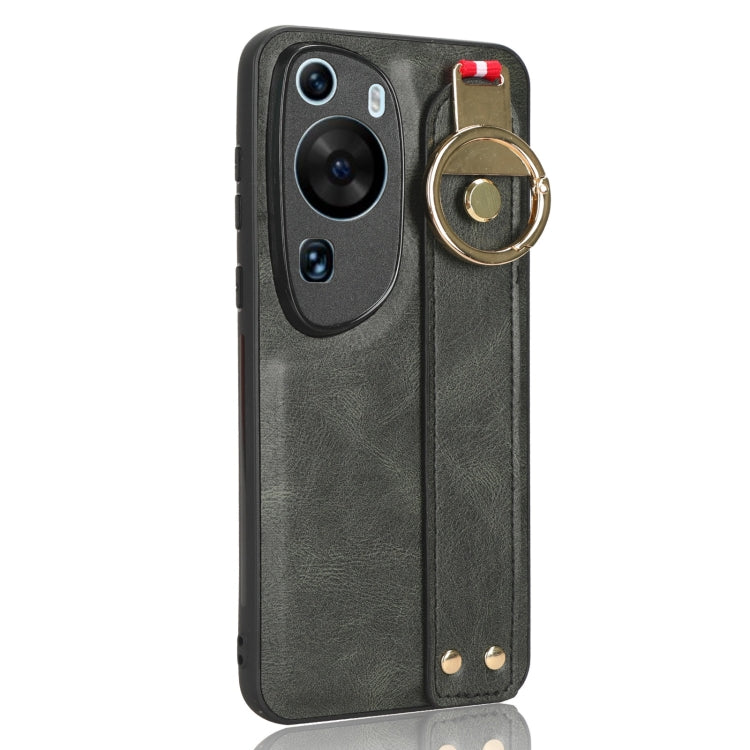 For Huawei P60 Art Wristband Leather Back Phone Case