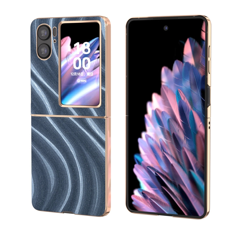 For OPPO Find N2 Flip Nano Electroplating Galactic Pattern Protective Phone Case