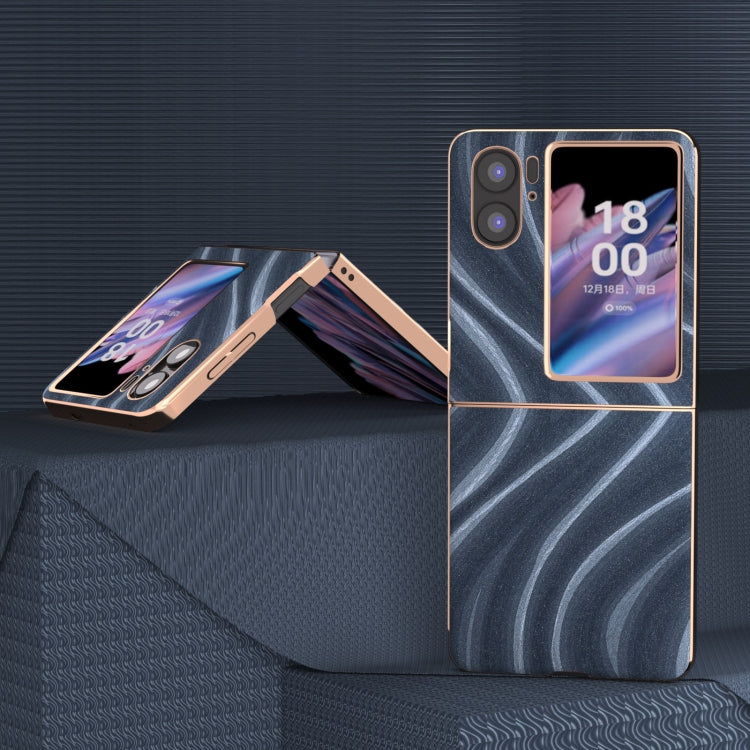 For OPPO Find N2 Flip Nano Electroplating Galactic Pattern Protective Phone Case