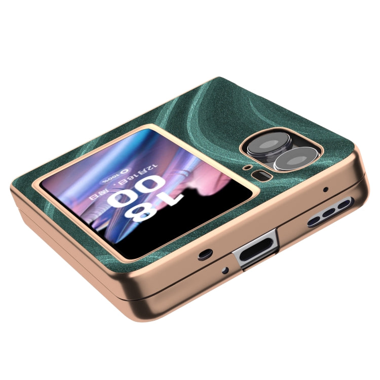For OPPO Find N2 Flip Nano Electroplating Galactic Pattern Protective Phone Case
