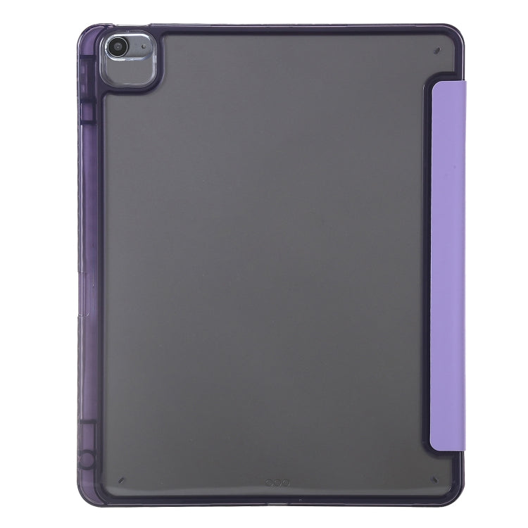 For iPad Air / Air 2 / 9.7 2018 / 2017 Clear Acrylic Deformation Leather Tablet Case
