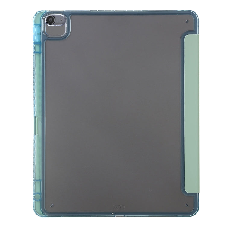 For iPad Air / Air 2 / 9.7 2018 / 2017 Clear Acrylic Deformation Leather Tablet Case