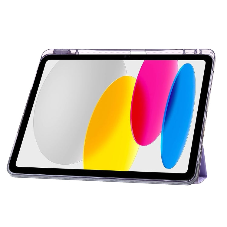 For iPad 2025 / 2022 Clear Acrylic Deformation Leather Tablet Case