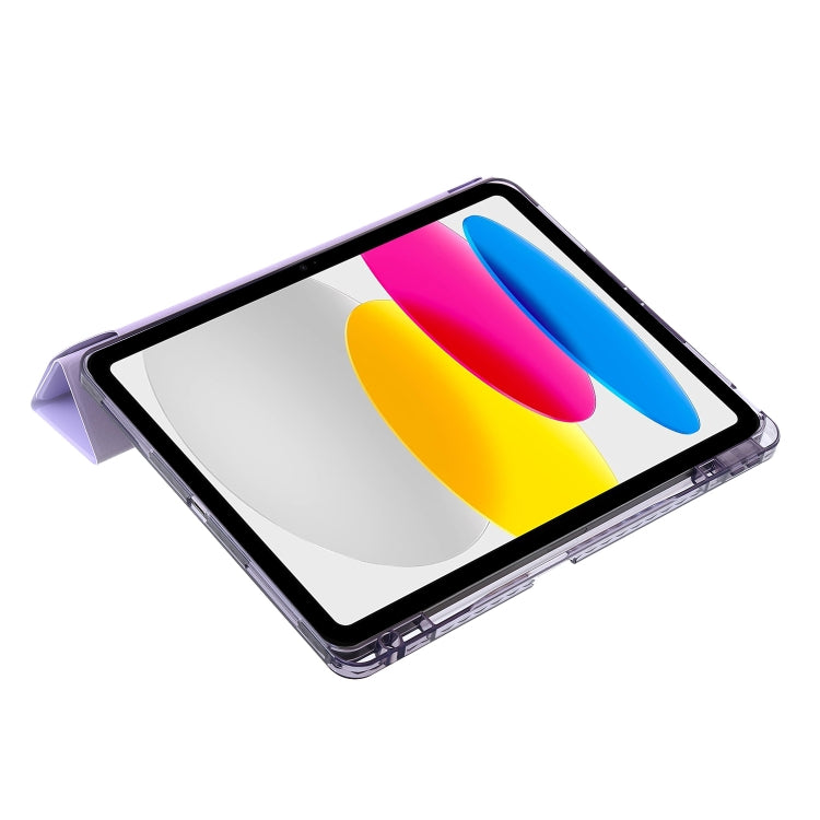 For iPad 2025 / 2022 Clear Acrylic Deformation Leather Tablet Case