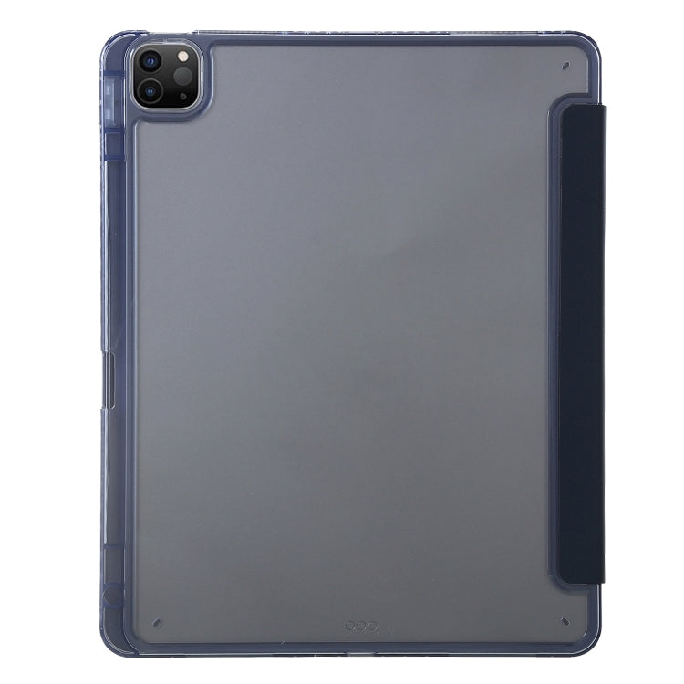 For iPad Pro 11 2022 / 2021 / 2020 Clear Acrylic Deformation Leather Tablet Case