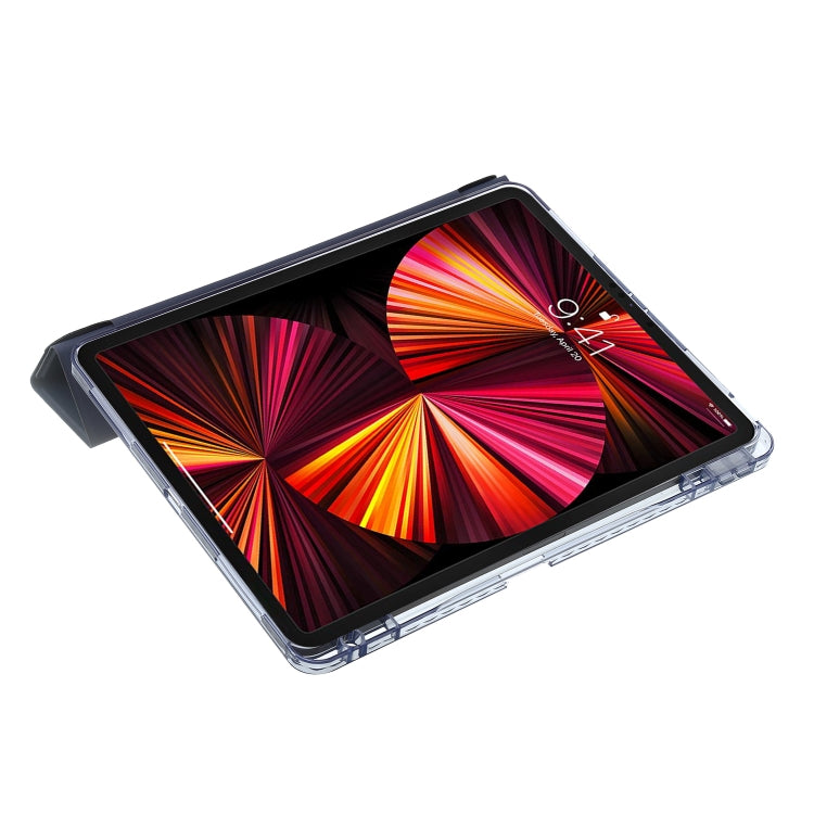 For iPad Pro 11 2022 / 2021 / 2020 Clear Acrylic Deformation Leather Tablet Case