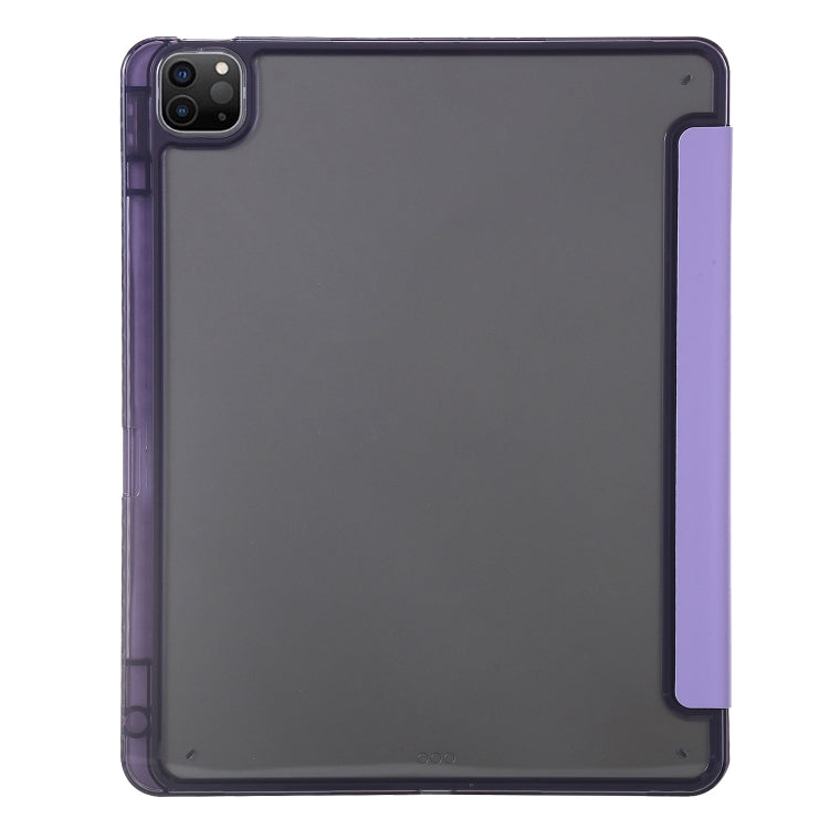 For iPad Pro 11 2022 / 2021 / 2020 Clear Acrylic Deformation Leather Tablet Case