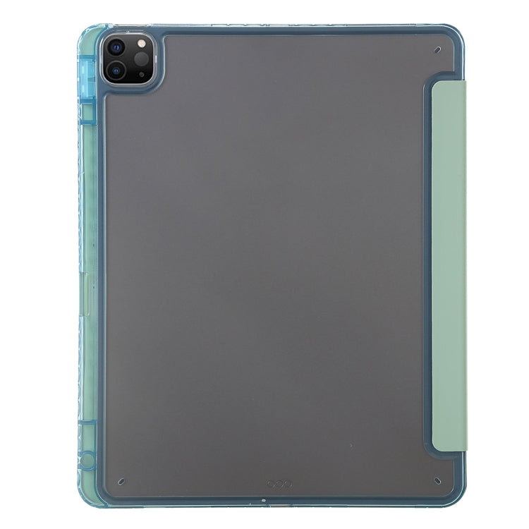 For iPad Pro 11 2022 / 2021 / 2020 Clear Acrylic Deformation Leather Tablet Case