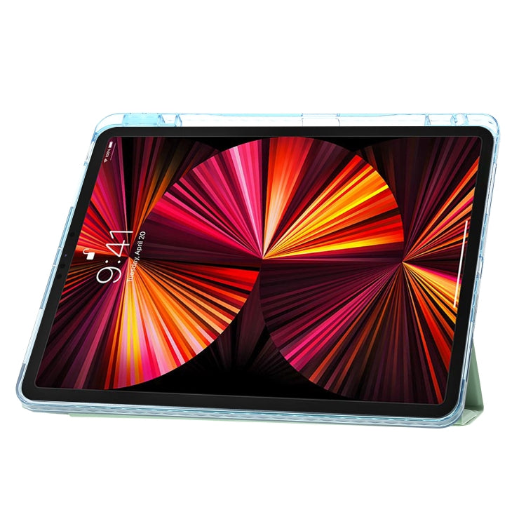 For iPad Pro 11 2022 / 2021 / 2020 Clear Acrylic Deformation Leather Tablet Case
