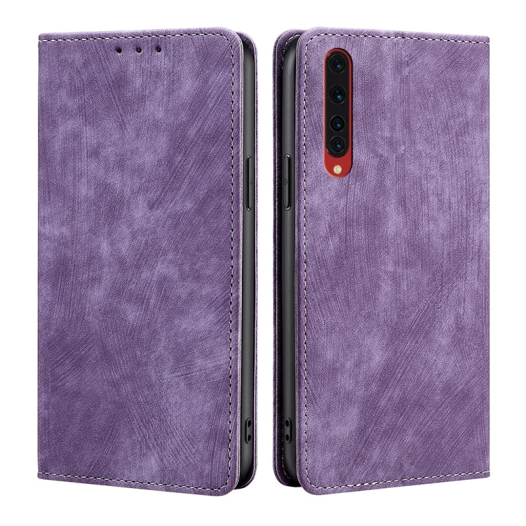 For Rakuten Big RFID Anti-theft Brush Magnetic Leather Phone Case
