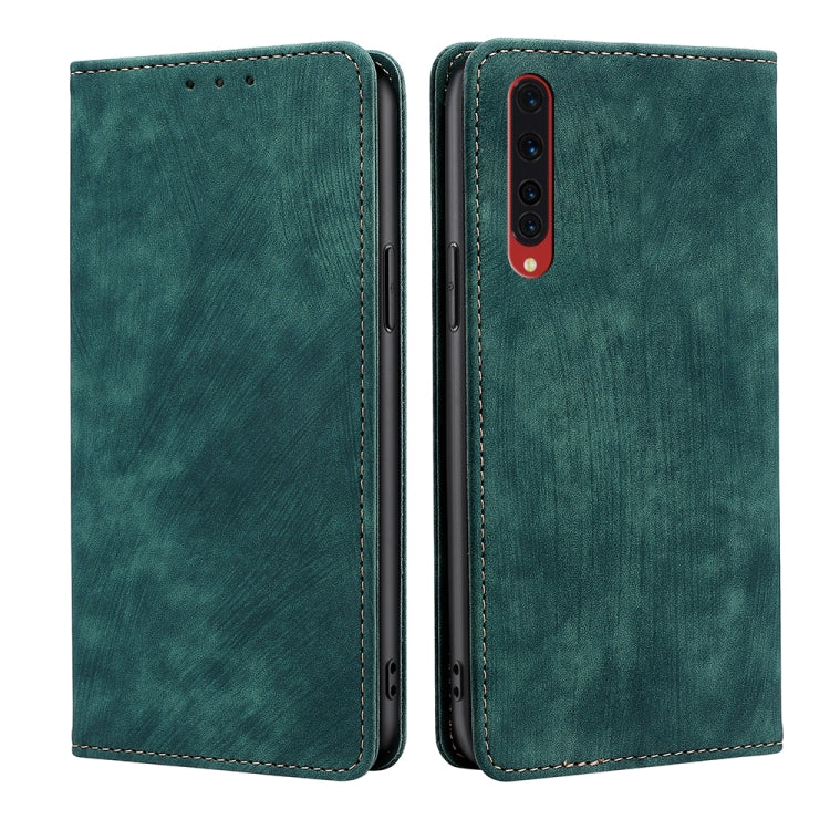 For Rakuten Big RFID Anti-theft Brush Magnetic Leather Phone Case