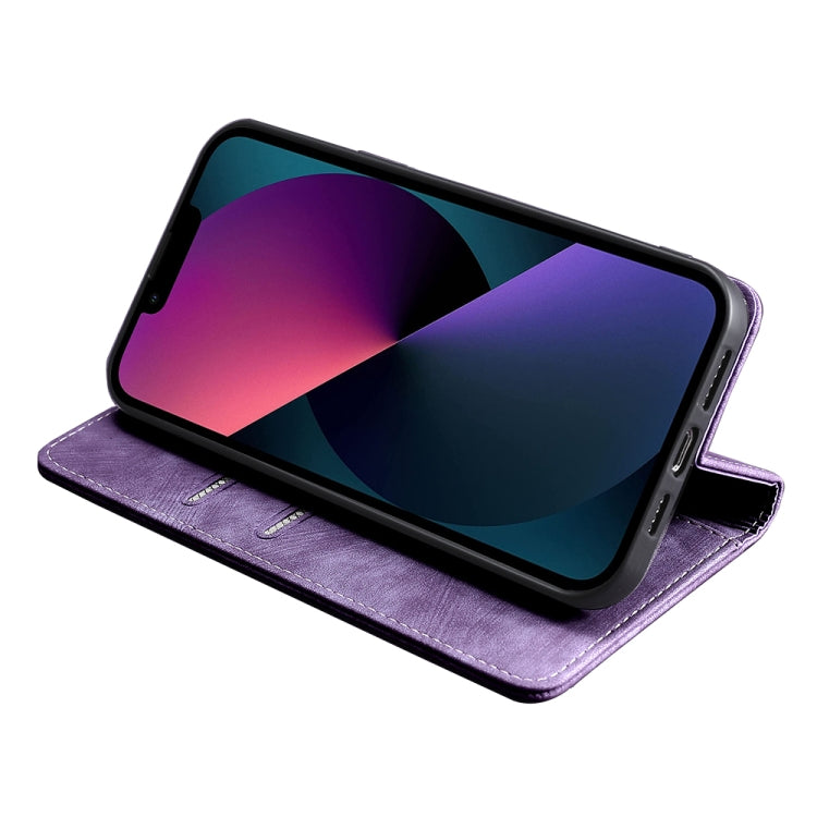 For Xiaomi Redmi Note 12 4G Global RFID Anti-theft Brush Magnetic Leather Phone Case