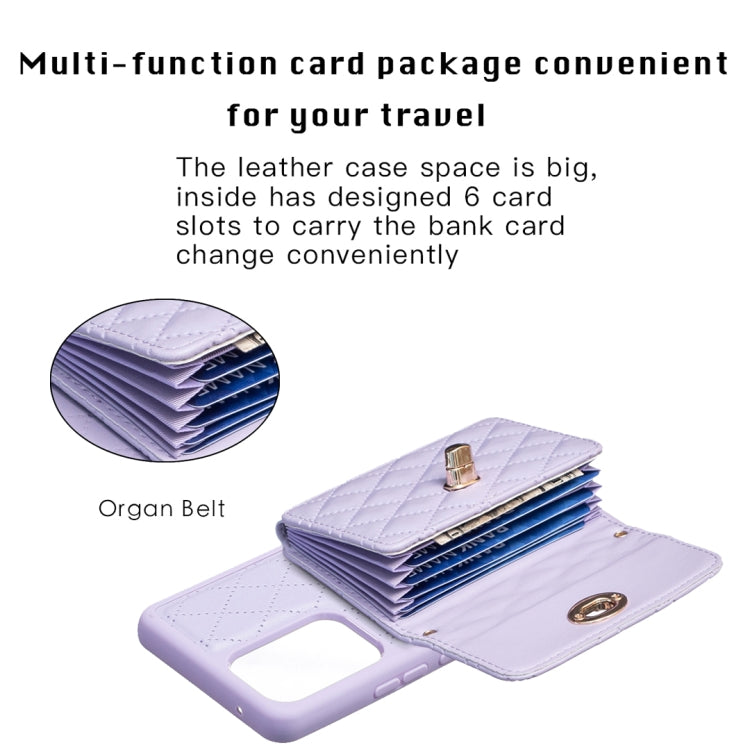 For Samsung Galaxy A53 5G Horizontal Metal Buckle Wallet Rhombic Leather Phone Case