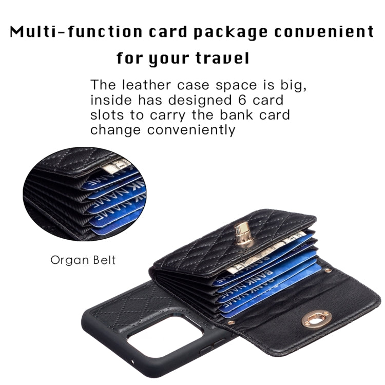 For Samsung Galaxy A53 5G Horizontal Metal Buckle Wallet Rhombic Leather Phone Case