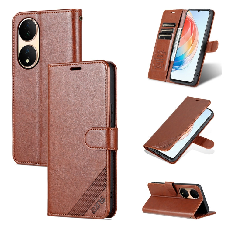 For vivo Y100 AZNS Sheepskin Texture Flip Leather Phone Case