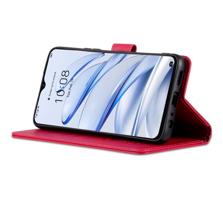 For Honor 70 Lite AZNS Sheepskin Texture Flip Leather Phone Case