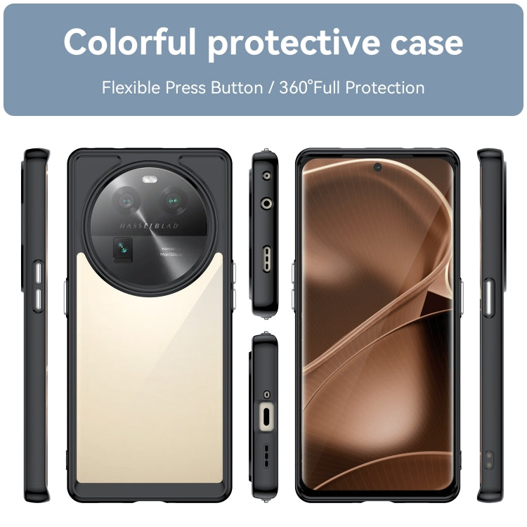 For OPPO Find X6 5G Colorful Series Acrylic + TPU Phone Case