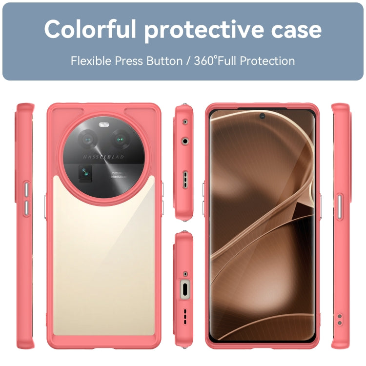 For OPPO Find X6 5G Colorful Series Acrylic + TPU Phone Case