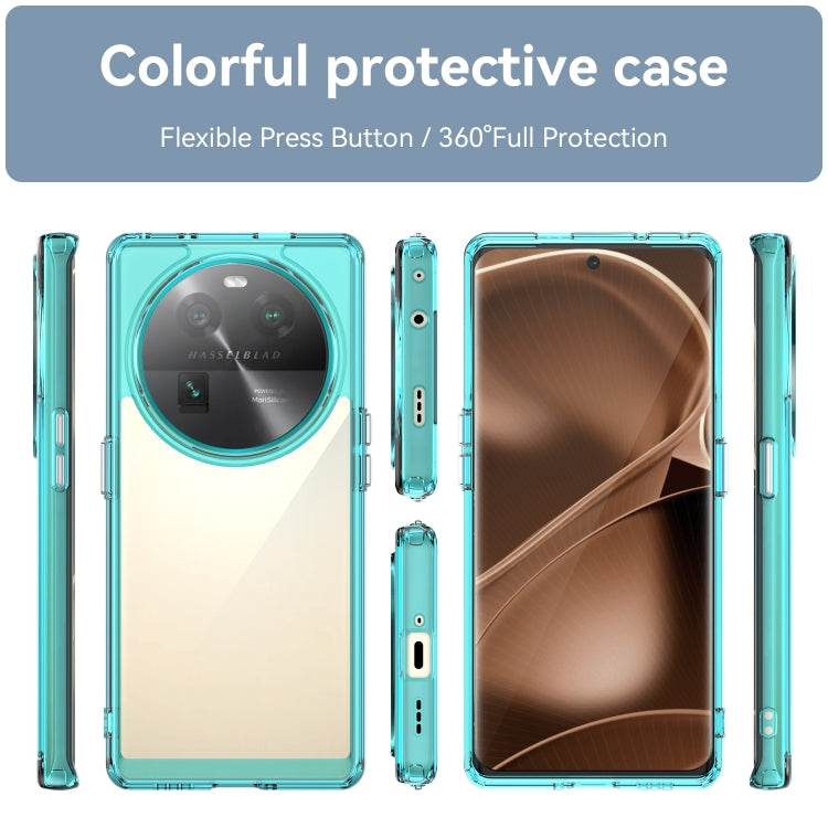For OPPO Find X6 5G Colorful Series Acrylic + TPU Phone Case