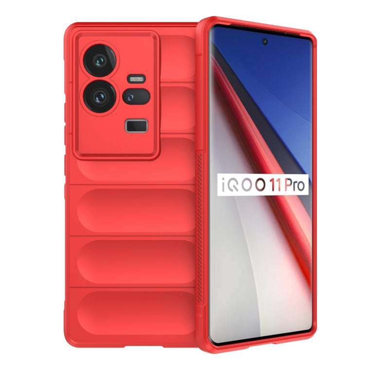 For vivo iQOO 11 Pro 5G Magic Shield TPU + Flannel Phone Case