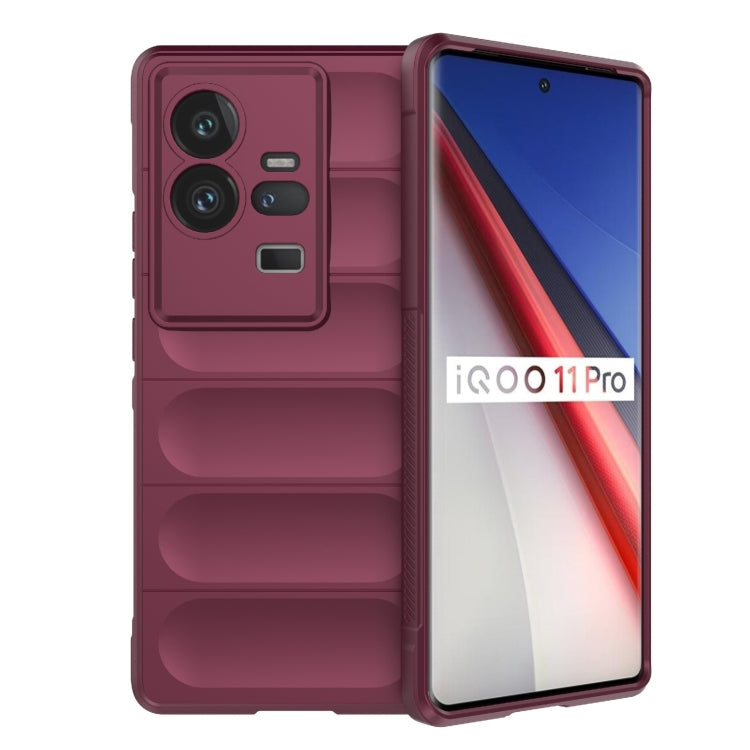 For vivo iQOO 11 Pro 5G Magic Shield TPU + Flannel Phone Case