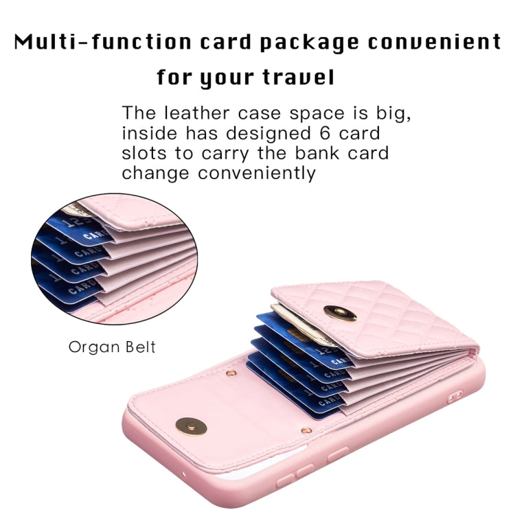 For Samsung Galaxy S23+ 5G Vertical Wallet Rhombic Leather Phone Case