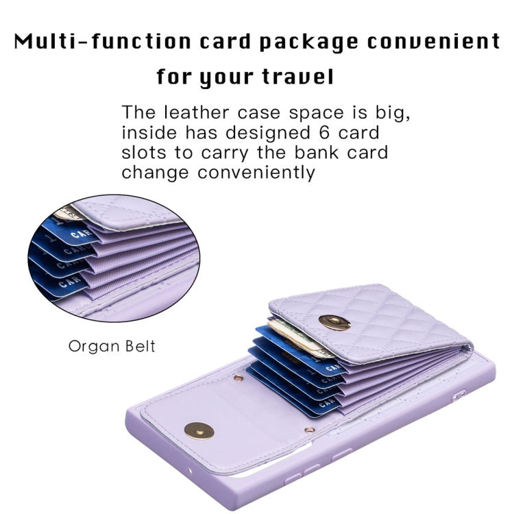 For Samsung Galaxy S23 Ultra 5G Vertical Wallet Rhombic Leather Phone Case