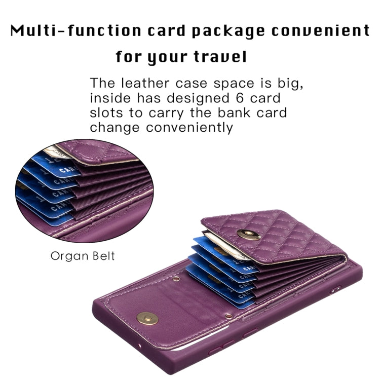 For Samsung Galaxy S22 Ultra 5G Vertical Wallet Rhombic Leather Phone Case