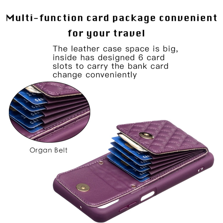 For Samsung Galaxy A12 Vertical Wallet Rhombic Leather Phone Case