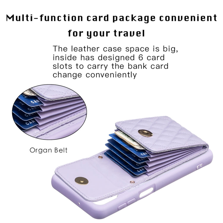 For Samsung Galaxy A12 Vertical Wallet Rhombic Leather Phone Case