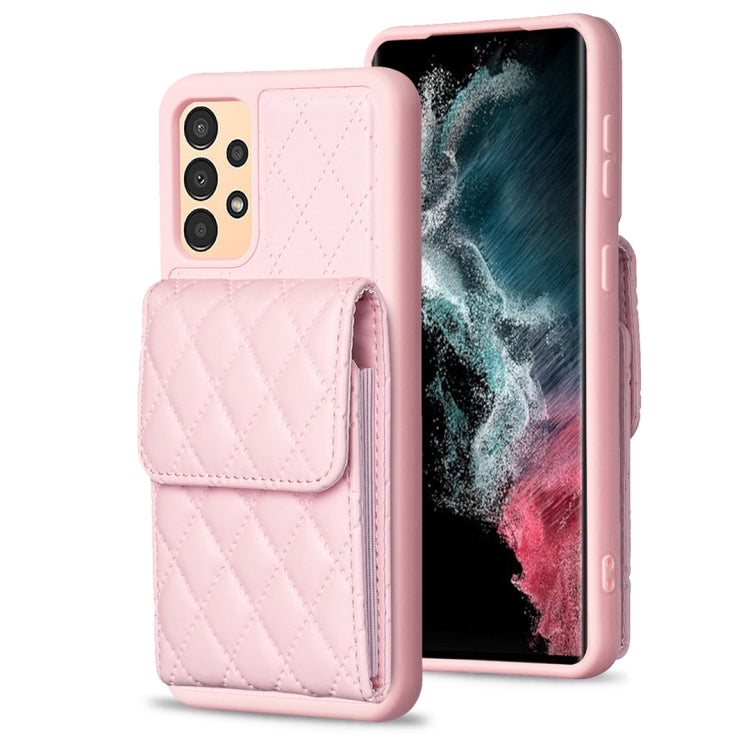 For Samsung Galaxy A13 4G Vertical Wallet Rhombic Leather Phone Case