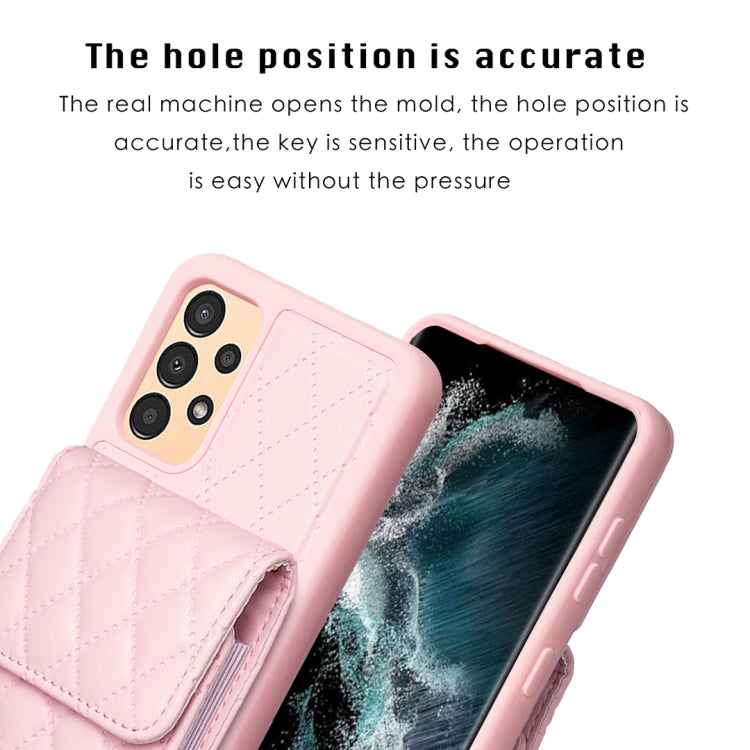 For Samsung Galaxy A13 4G Vertical Wallet Rhombic Leather Phone Case