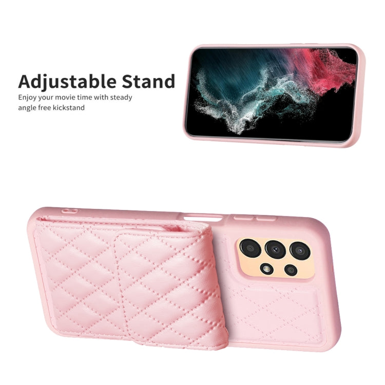 For Samsung Galaxy A13 4G Vertical Wallet Rhombic Leather Phone Case
