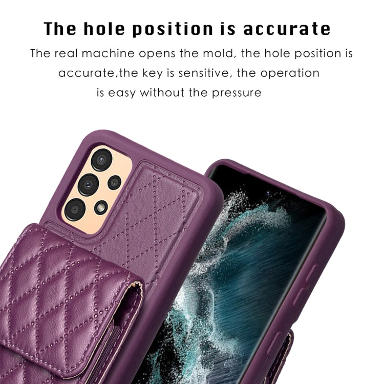 For Samsung Galaxy A13 4G Vertical Wallet Rhombic Leather Phone Case