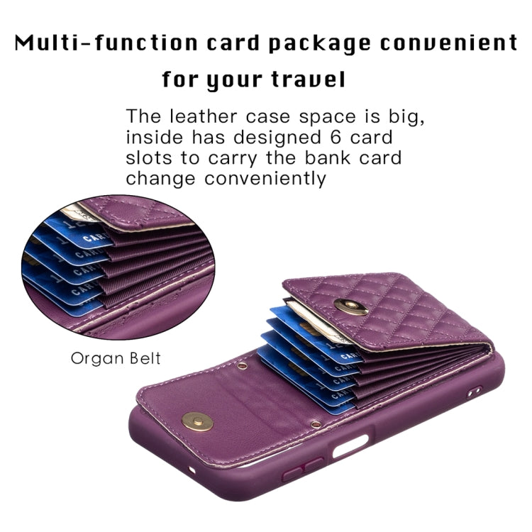 For Samsung Galaxy A13 4G Vertical Wallet Rhombic Leather Phone Case