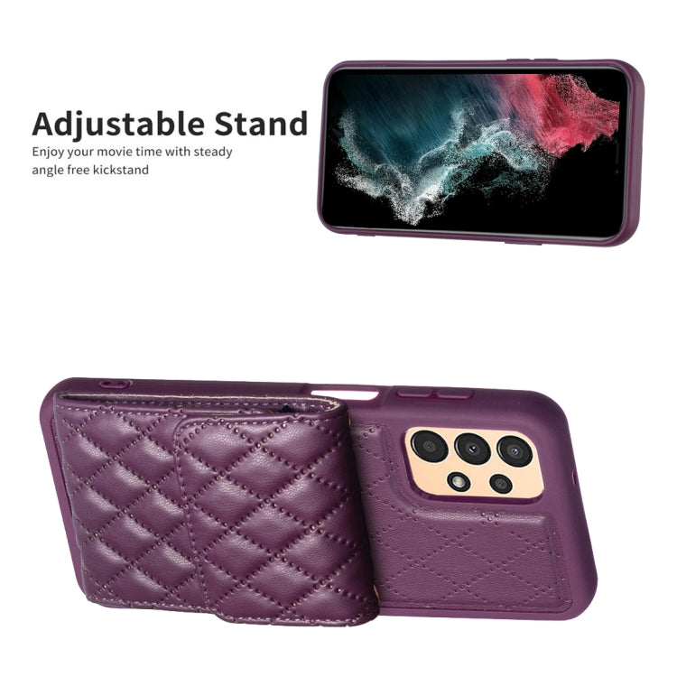 For Samsung Galaxy A13 4G Vertical Wallet Rhombic Leather Phone Case