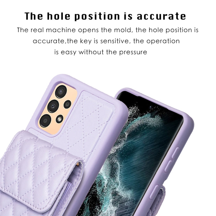 For Samsung Galaxy A13 4G Vertical Wallet Rhombic Leather Phone Case