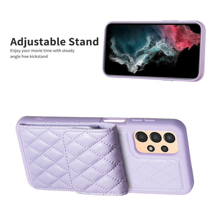 For Samsung Galaxy A13 4G Vertical Wallet Rhombic Leather Phone Case