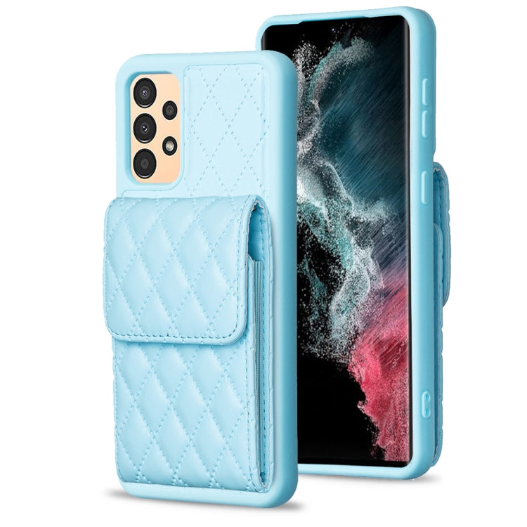 For Samsung Galaxy A13 4G Vertical Wallet Rhombic Leather Phone Case
