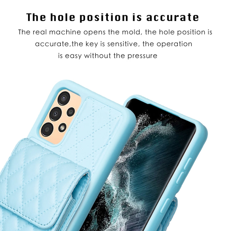 For Samsung Galaxy A13 4G Vertical Wallet Rhombic Leather Phone Case